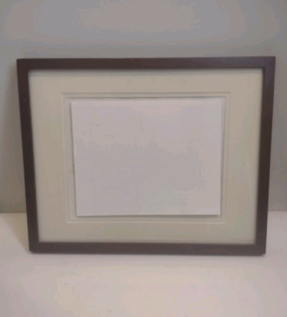 Wooden Frame 12x15 Double Matte Beveled Distressed Farmhouse Country